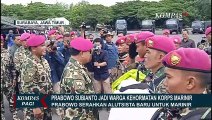 Diangkat Jadi Warga Kehormatan Korps Marinir, Prabowo: Ini Kehormatan Besar