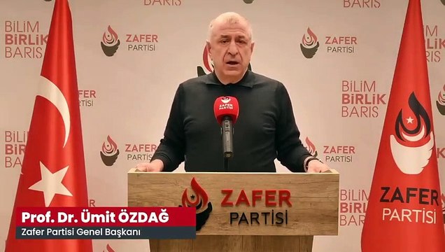 Özdağ ''asrın felaketi'' için ''asrın tasarruf tedbirleri''ni açıkladı