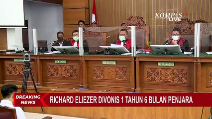 Hakim Jatuhi Vonis 1 Tahun 6 Bulan Penjara, Richard Eliezer Tak Kuasa Menahan Tangis!