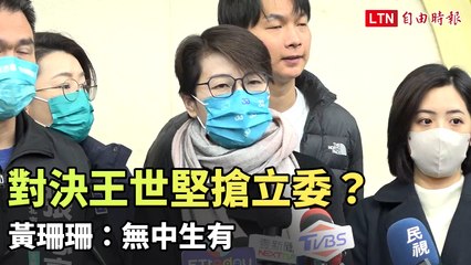 黃珊珊澄清：王世堅搶中正萬華立委傳聞為無中生有