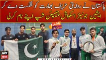 Pakistan triumphs over India to win Asian Junior Squash Championship