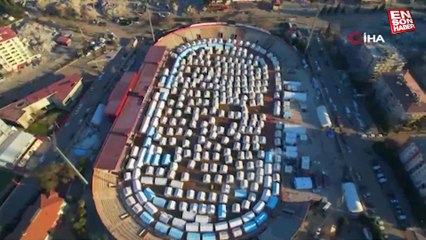 Depremin 10'ncu gününde Kahramanmaraş'a havadan bakış