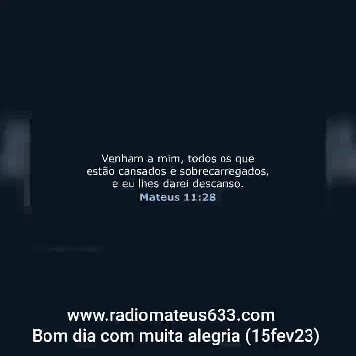 15fev23 - Devocional Rádio Mateus 633