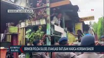 Brimob Polda SulSel Evakuasi Ratusan Warga Korban Banjir