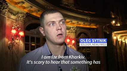 Till death do us part: Ukrainian soldier gets married on Valentine's Day