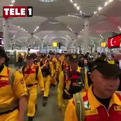 Yabancı arama kurtarma ekipleri alkışlarla uğurlandı