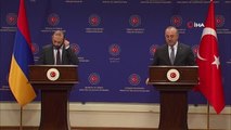 Dışişleri Bakanı Çavuşoğlu, Ermenistan Dışişleri Bakanı Ararat Mirzoyan ile basın toplantısı gerçekleştirdi