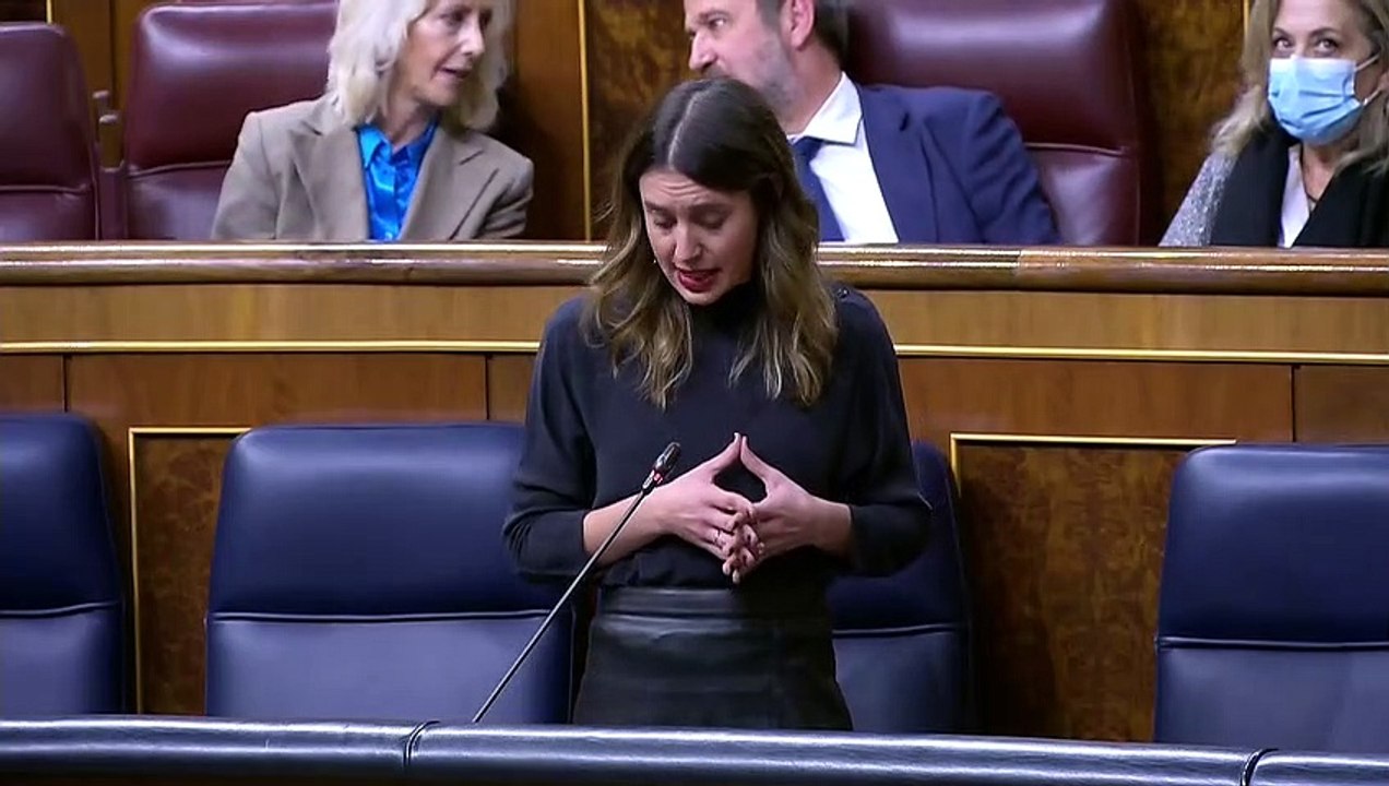 Irene Montero: "Ley trans llega a un país donde los futbolistas salen ya del armario"