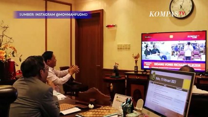 Download Video: Mahfud MD Tepuk Tangan Saat Hakim Vonis Eliezer 1,5 Tahun: Tidak Tahu Mengapa, Saya Gembira