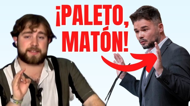 Josué Cárdenas ridiculiza al ‘matón’ Rufián: “Eres más español que la canción de Manolo Escobar, ¡paleto!”