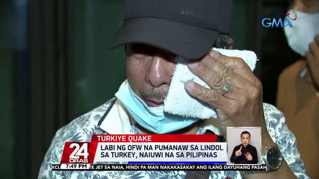 Labi ng OFW na pumanaw sa lindol sa Turkey, naiuwi na sa Pilipinas | 24 Oras