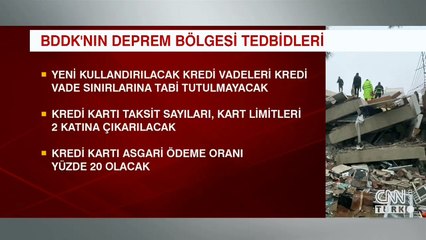 BDDK'dan deprem bölgesinde bankacılık önlemleri