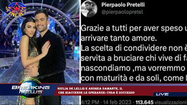Giulia De Lellis e Andrea Damante, il che riaccende le speranze: cosa è successo