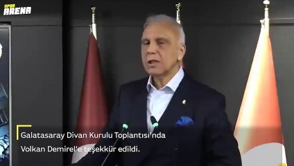 Galatasaray Divan Kurulu'na tarihi an! Volkan Demirel böyle alkışlandı