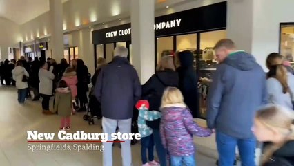 See the ribbon cutting at the new Cadbury's store at Springfields in Spalding