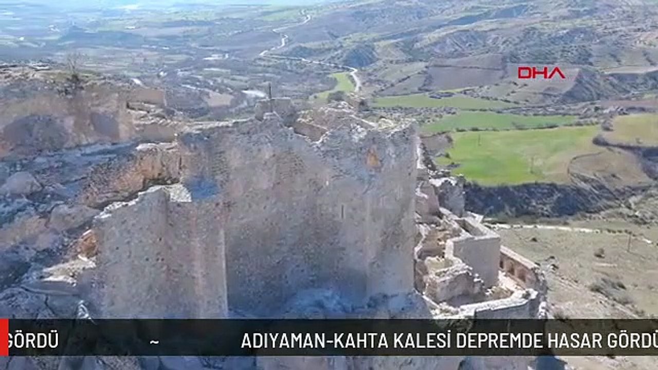 ADIYAMAN-KAHTA KALESİ DEPREMDE HASAR GÖRDÜ