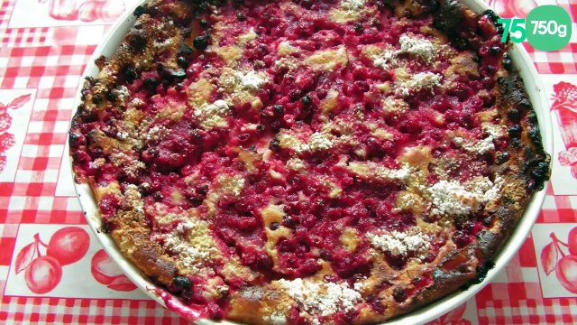 Gâteau au fromage blanc et aux groseilles