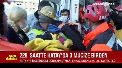 10. günde mucizenin mucizesi yaşanıyor! Bir kadın ve iki çocuk 228. saatte kurtarıldı