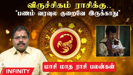 விருச்சிகம் | மாசி மாதத்தின் சிறப்பு ராசி பலன்கள் | Jhothidar Murugu Balamurugan