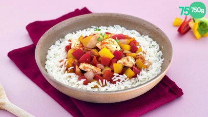 Dinde et basmati aux légumes du soleil