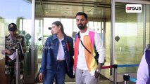 Newlyweds Athiya Shetty And KL Rahul Spotted At Mumbai Airport