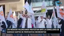 Los médicos valencianos protestan ante la Consejería de Sanidad hartos de propuestas inconcretas