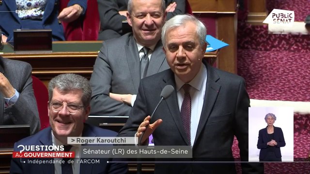 Vous interférez avec les décisions de l'Arcom , accuse Roger Karoutchi (LR)