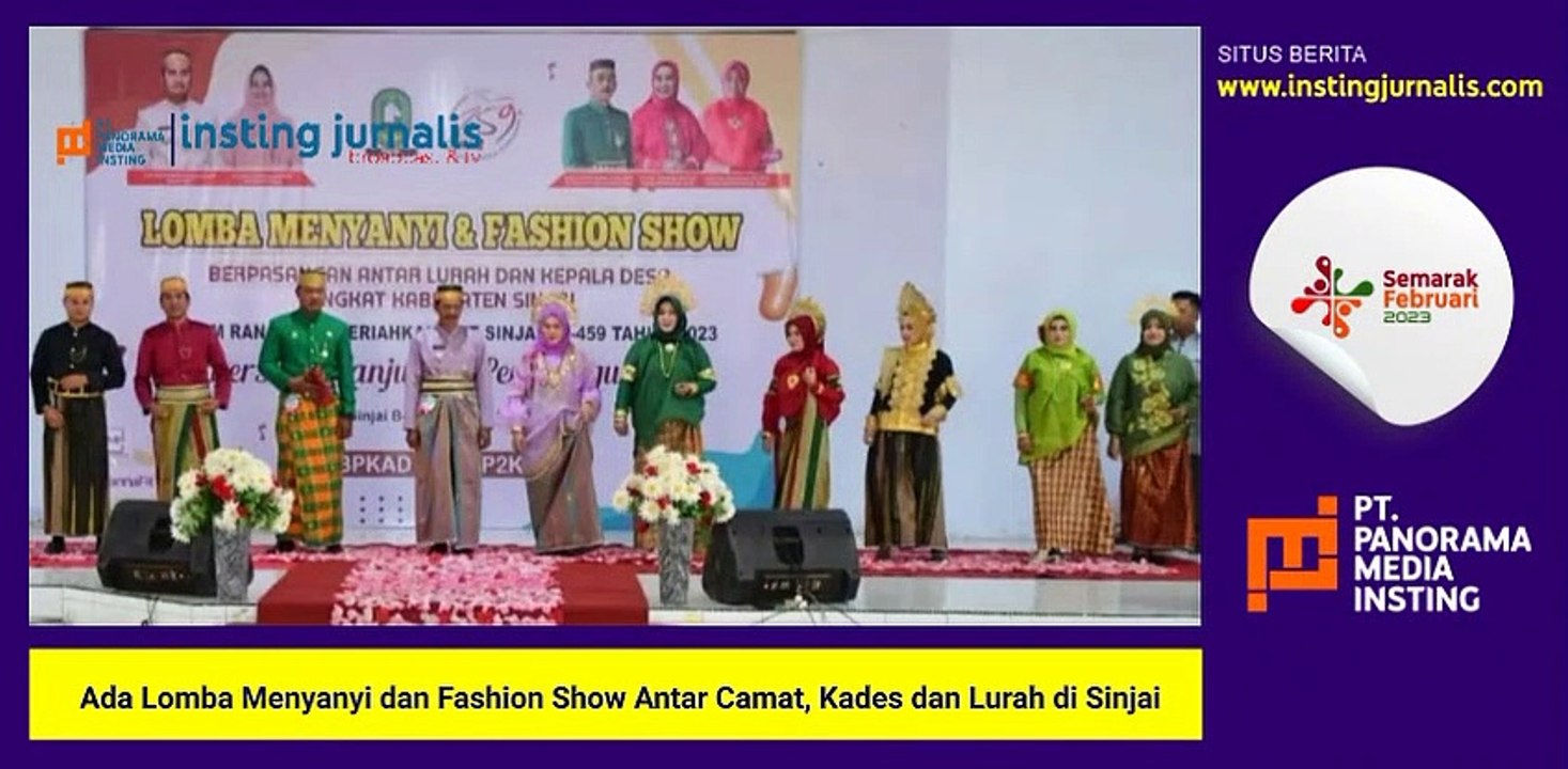 Lomba Menyanyi dan Fashion Show Antar Kades dan Lurah di Sinjai