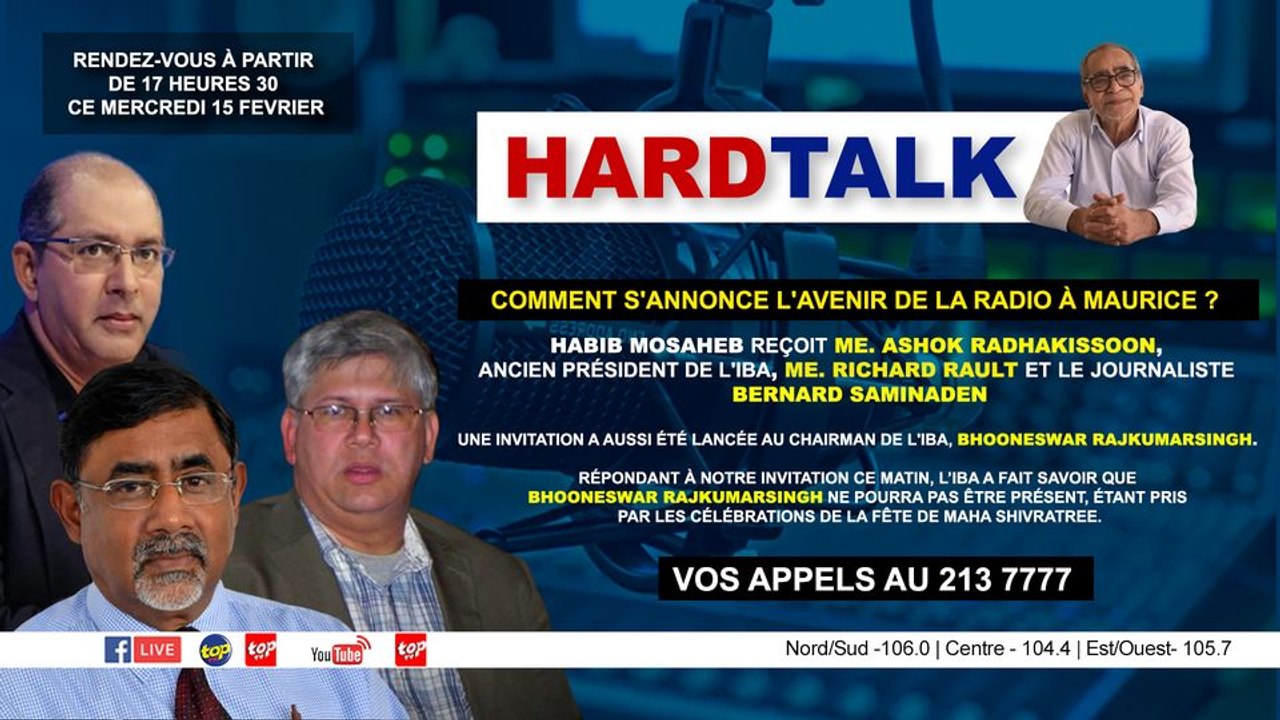 HARDTALK Comment s'annonce l'avenir de la radio à Maurice ? La
