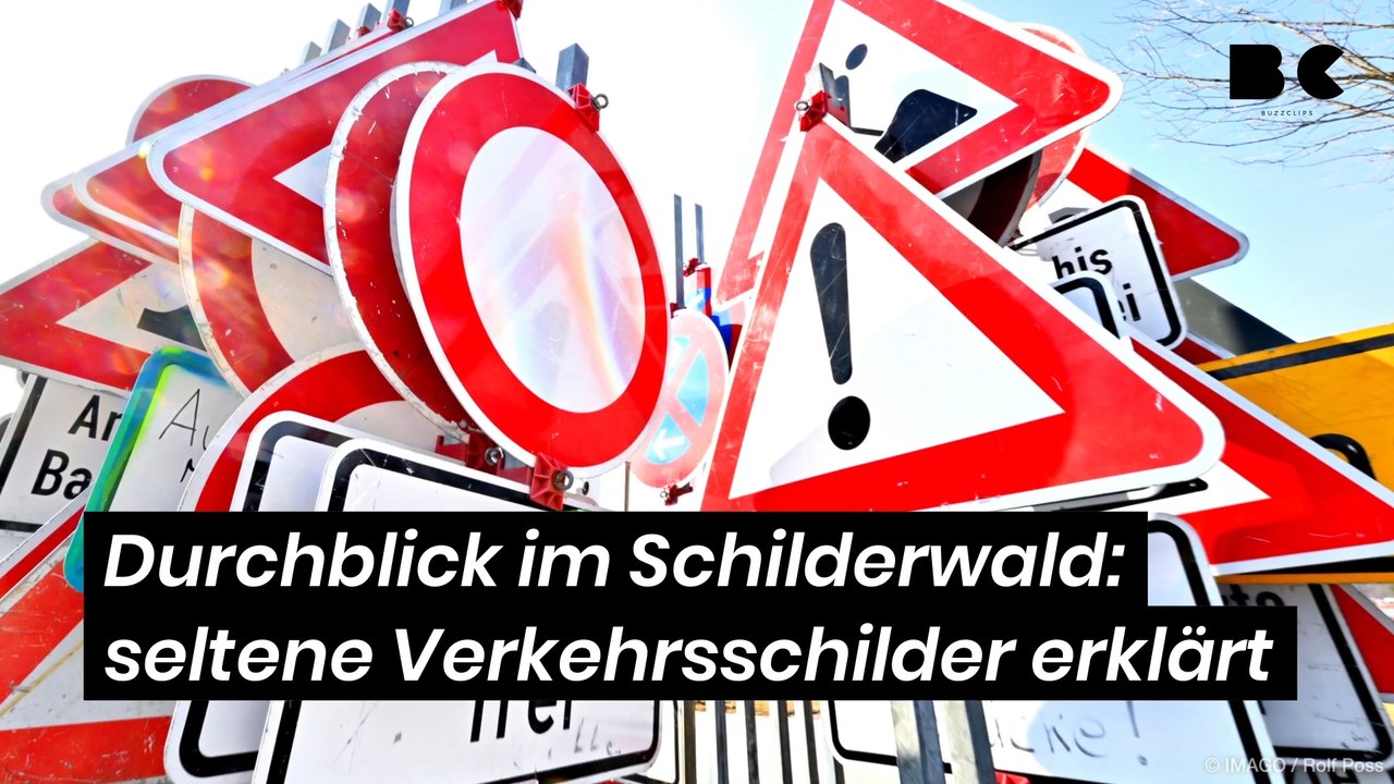 Durchblick im Schilderwald: seltene Verkehrsschilder erklärt