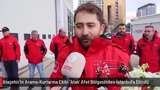 Ataşehir'in Arama-Kurtarma Ekibi 'Atak' Afet Bölgesinden İstanbul'a Döndü