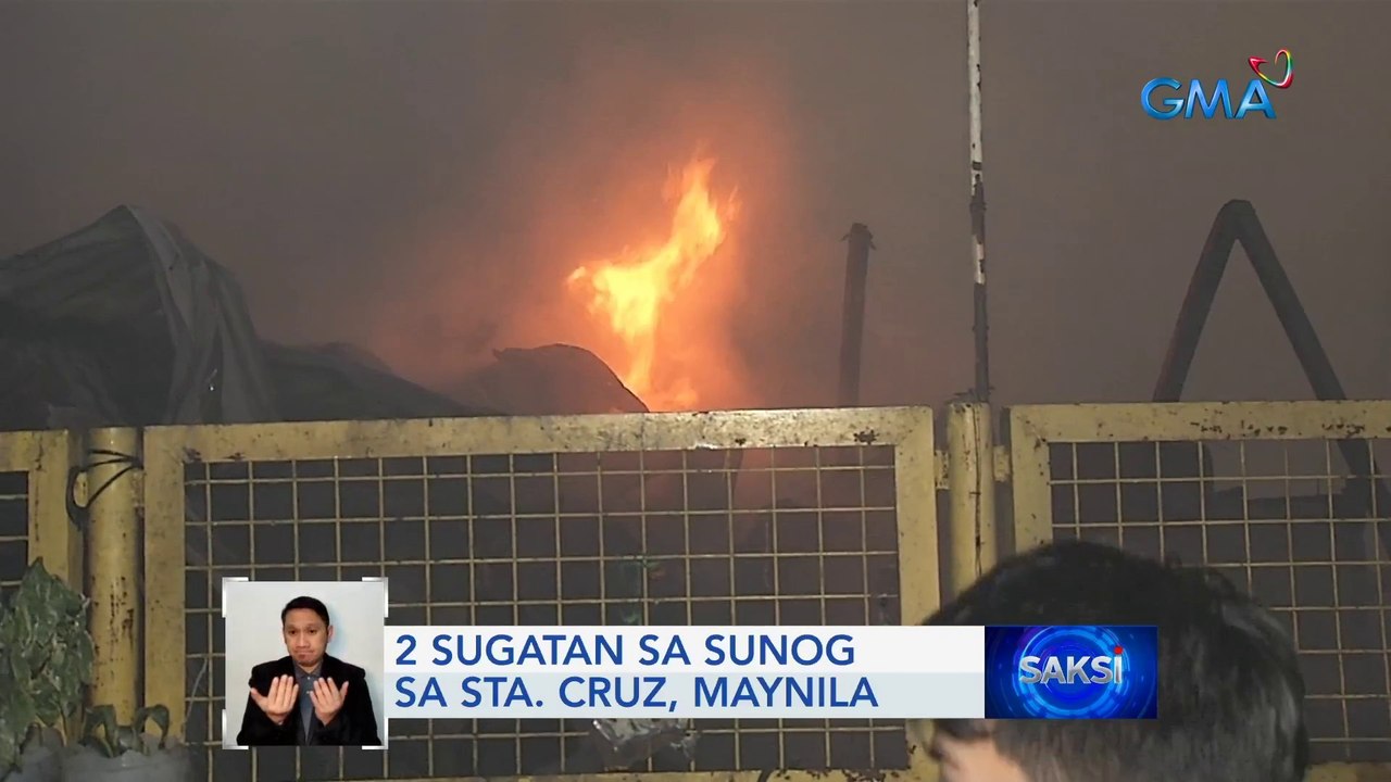 2 sugatan sa sunog sa Sta. Cruz, Maynila | Saksi