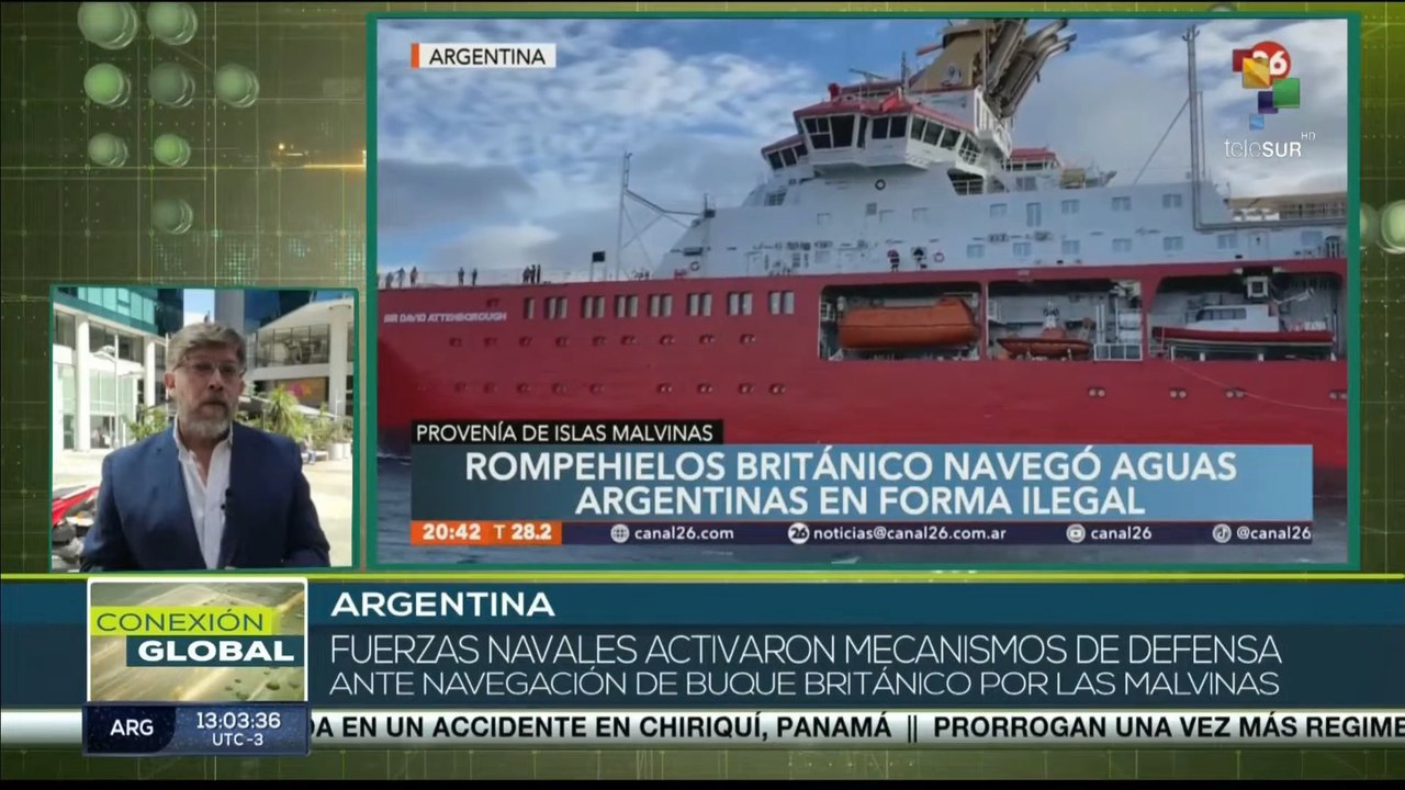Argentina: Buque británico navega ilegalmente por aguas de Islas Malvinas