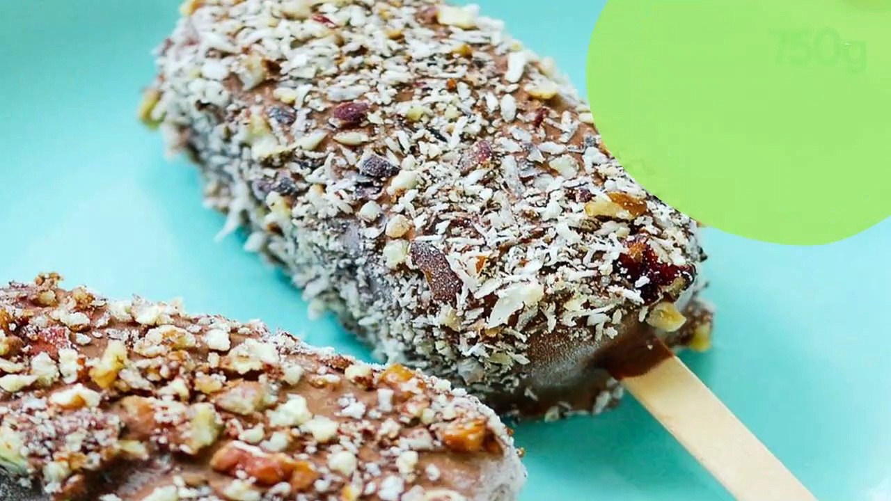 Bâtonnets glacés façon "Magnum" sans lait et sans œufs