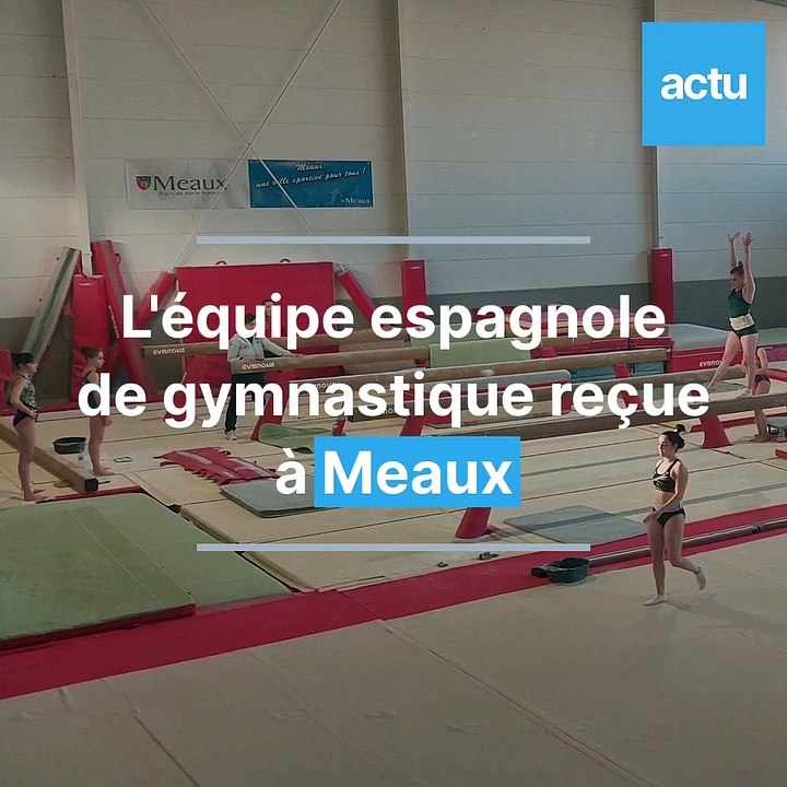 L'équipe nationale espagnole de gym s'entraîne à Meaux