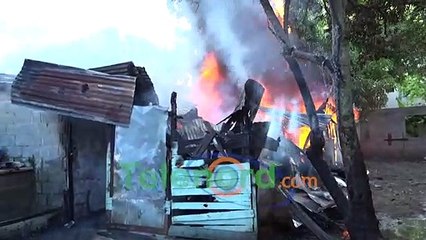 Incendio destruye vivienda en el sector El Capacito SFM