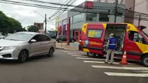 Motociclista fica ferido em acidente de trânsito na Rua Recife