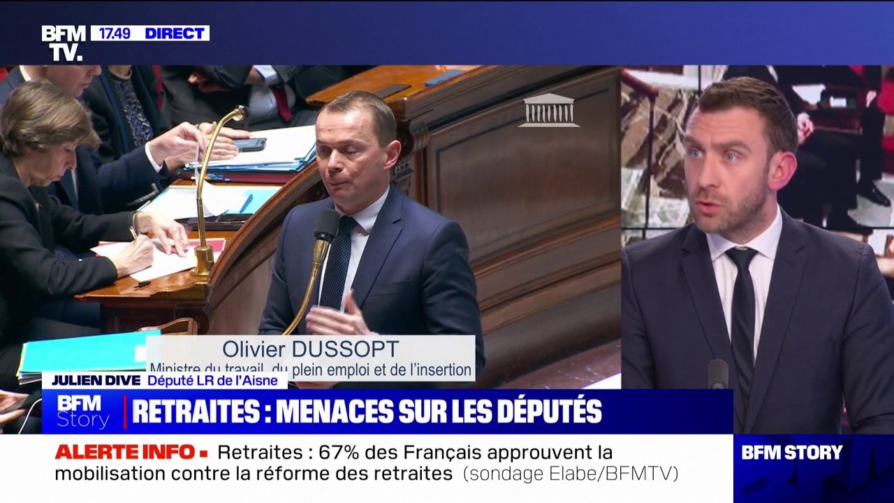 Julien Dive: "Les menaces contre Olivier Dussopt sont condamnables, surtout qu'humainement c'est un mec bien "