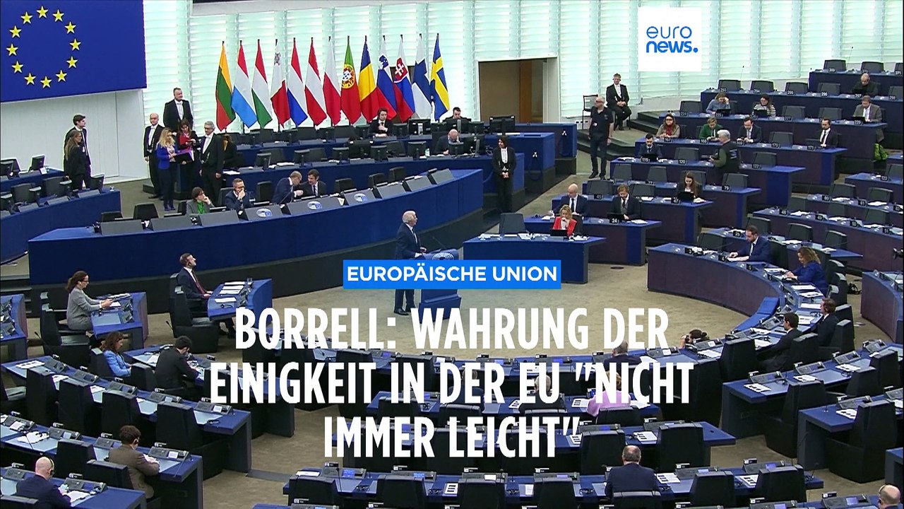 Borrell: EU-Einigkeit zur Ukraine zu bewahren „nicht immer einfach“
