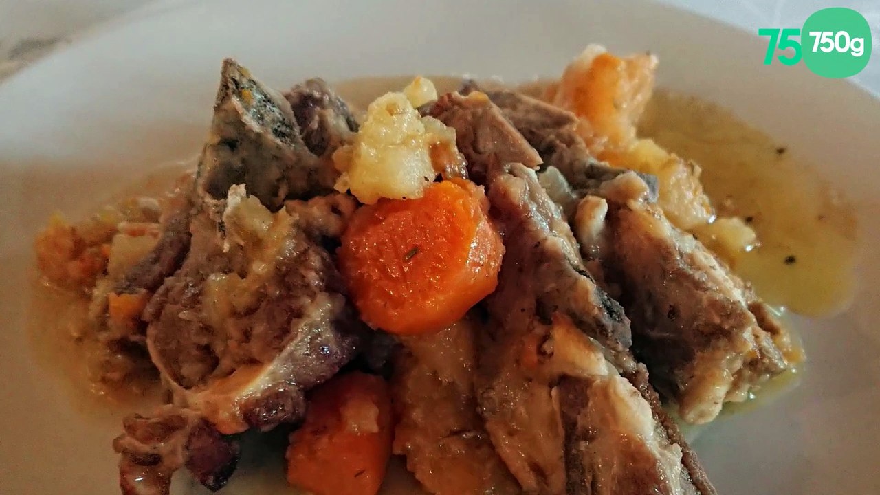 Poitrine d'agneau aux navets jaunes " boules d'Or"