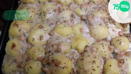 Gratin de colin aux crevettes