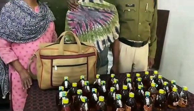Youth going to Bhatapara with liquor arrested from railway station plate form no.3