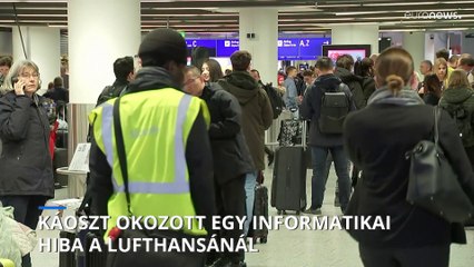 Káoszt okozott egy informatikai hiba a Lufthansánál