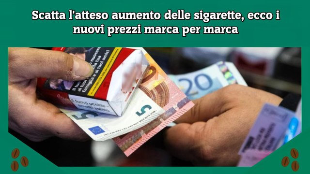 Scatta l'atteso aumento delle sigarette, ecco i nuovi prezzi marca per marca