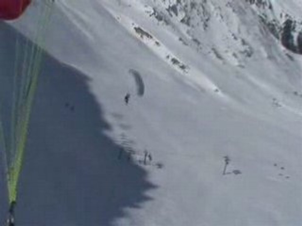 speedriding - 1ers grands vol - Val Frejus 2008