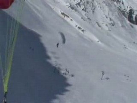 speedriding - 1ers grands vol - Val Frejus 2008