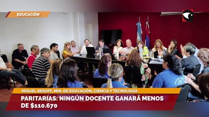 Paritarias: ningún docente ganará menos de $110.670