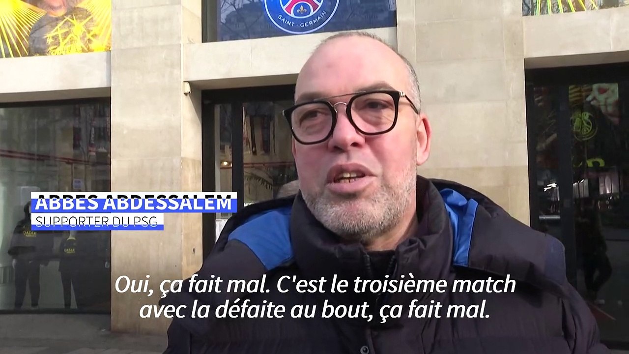 Les supporters du PSG déçus et frustrés après la défaite face au Bayern