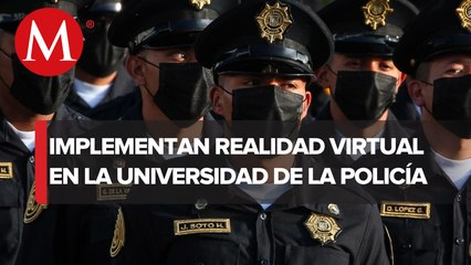 Sheinbaum inaugura centro de realidad virtual en la Universidad de la Policía