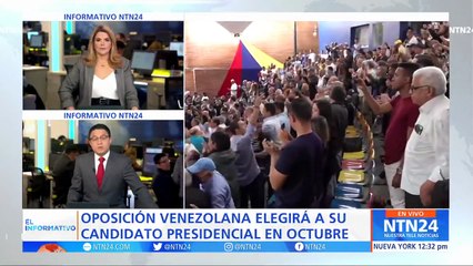 Oposición elegirá a su candidato unitario a la Presidencia de Venezuela el 22 de octubre